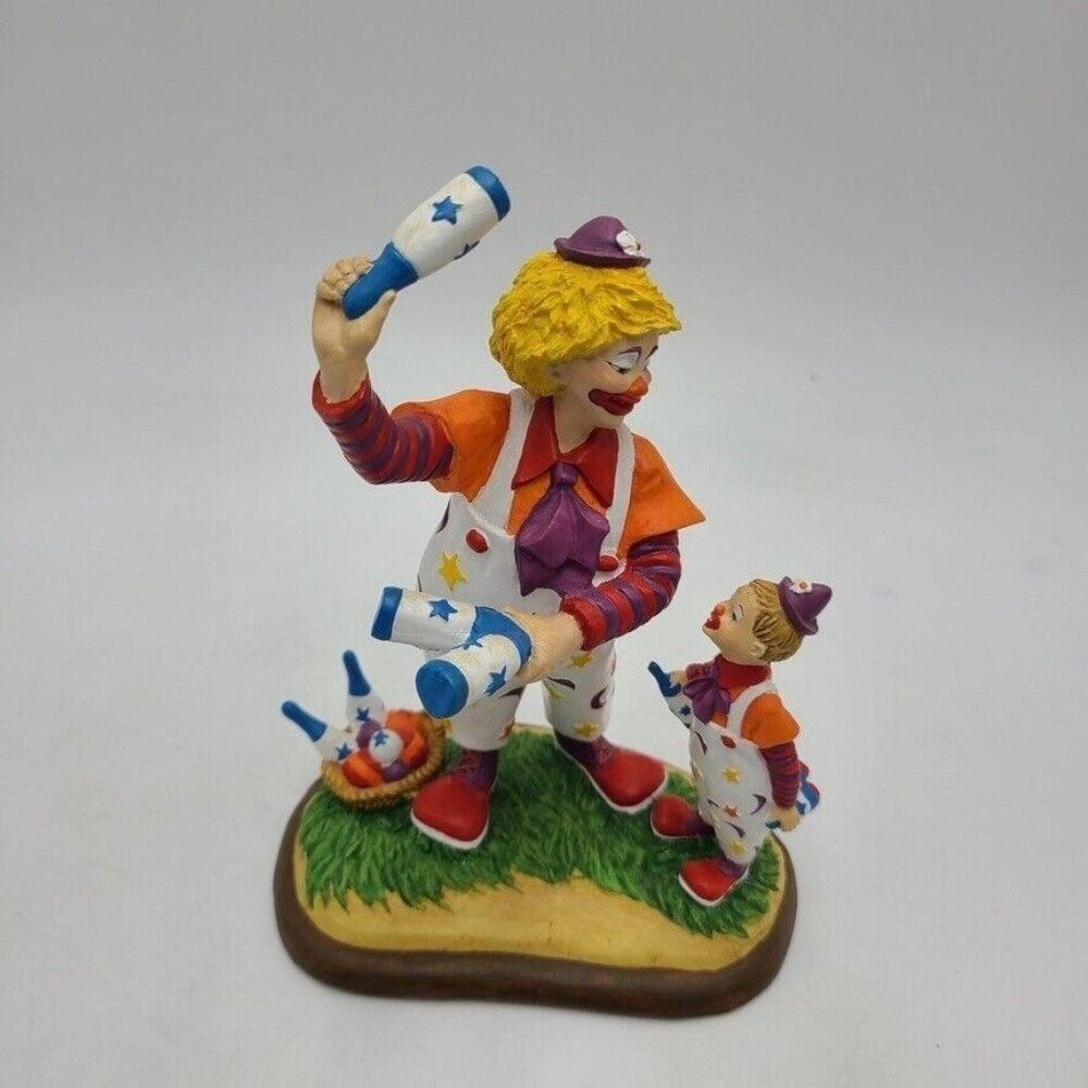 Vintage Danbury Mint Classic Clowns The Juggling Lesson 1994 Francis Barnum